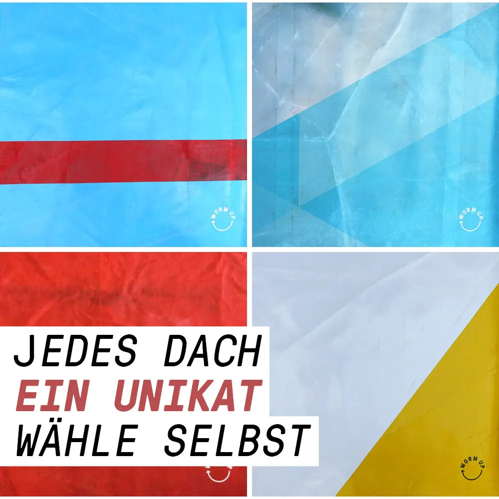 Individuelles Design der Wurmkomposter. Jedes Dach ein Unikat